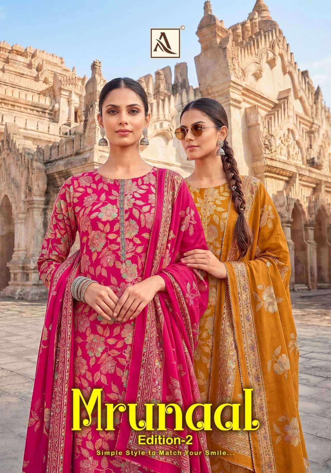 ALOK SUIT MRUNAAL EDITION 2 PURE ZAM PREMIUM LADIES SUIT WHOLESALER BEST RATE 