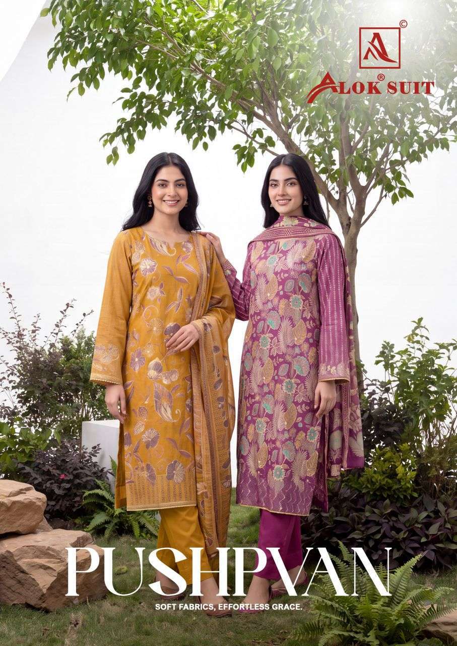 ALOK SUIT PASHPVAN DISCHARGE PRINTED SALWER KAMEEZ BEST RATE DEALER 