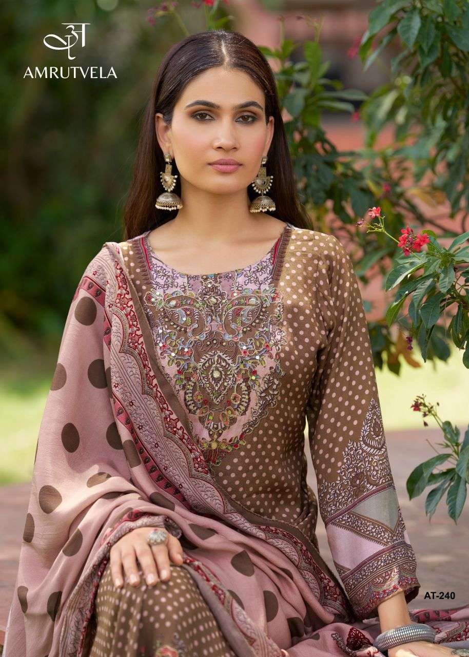AMRUTVELA AT 240 COLORS PRINTED MUSLIN SALWER KAMEEZ BEST RATE DEALER IN SURAT 2026