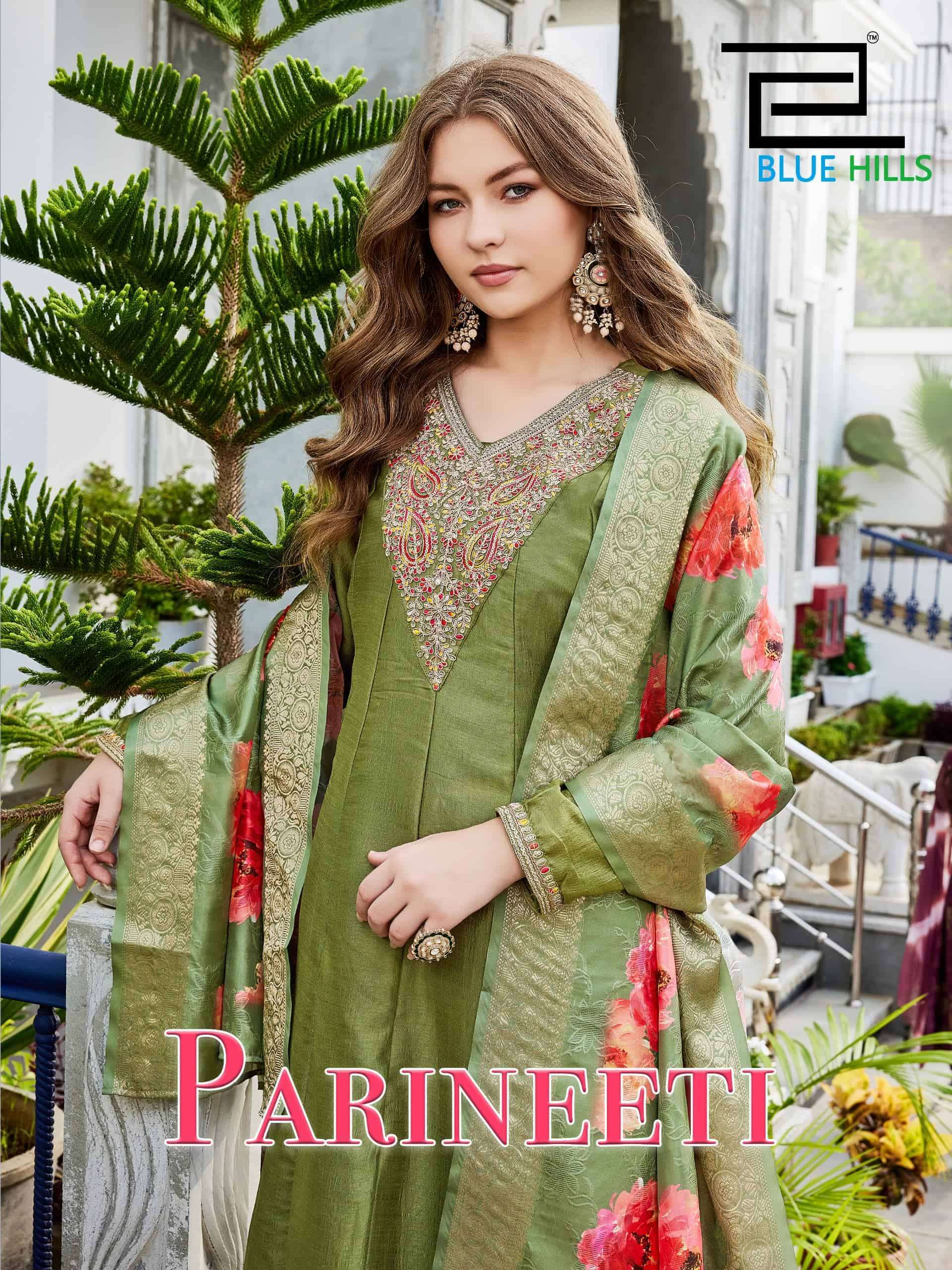 BLUE HILLS PARINEETI DESIGNER ANARKALI STYLE 3 PIECE SUIT SUPPLIER BEST RATE 2026