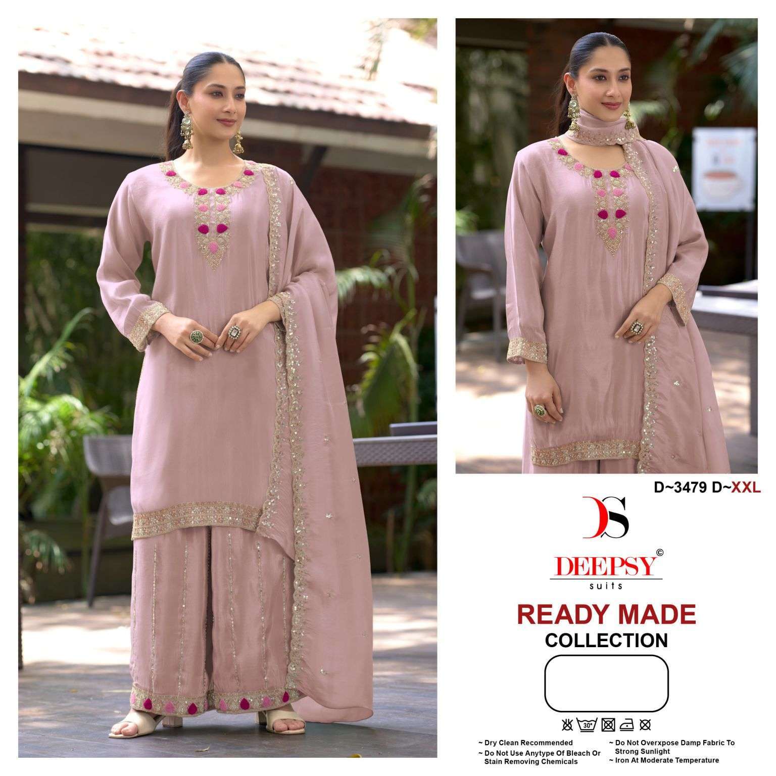 DEEPSY SUIT 3479 COLORS TISSUE SILK READYMADE BEADS WORK SALWER KAMEEZ BEST RATE 2026