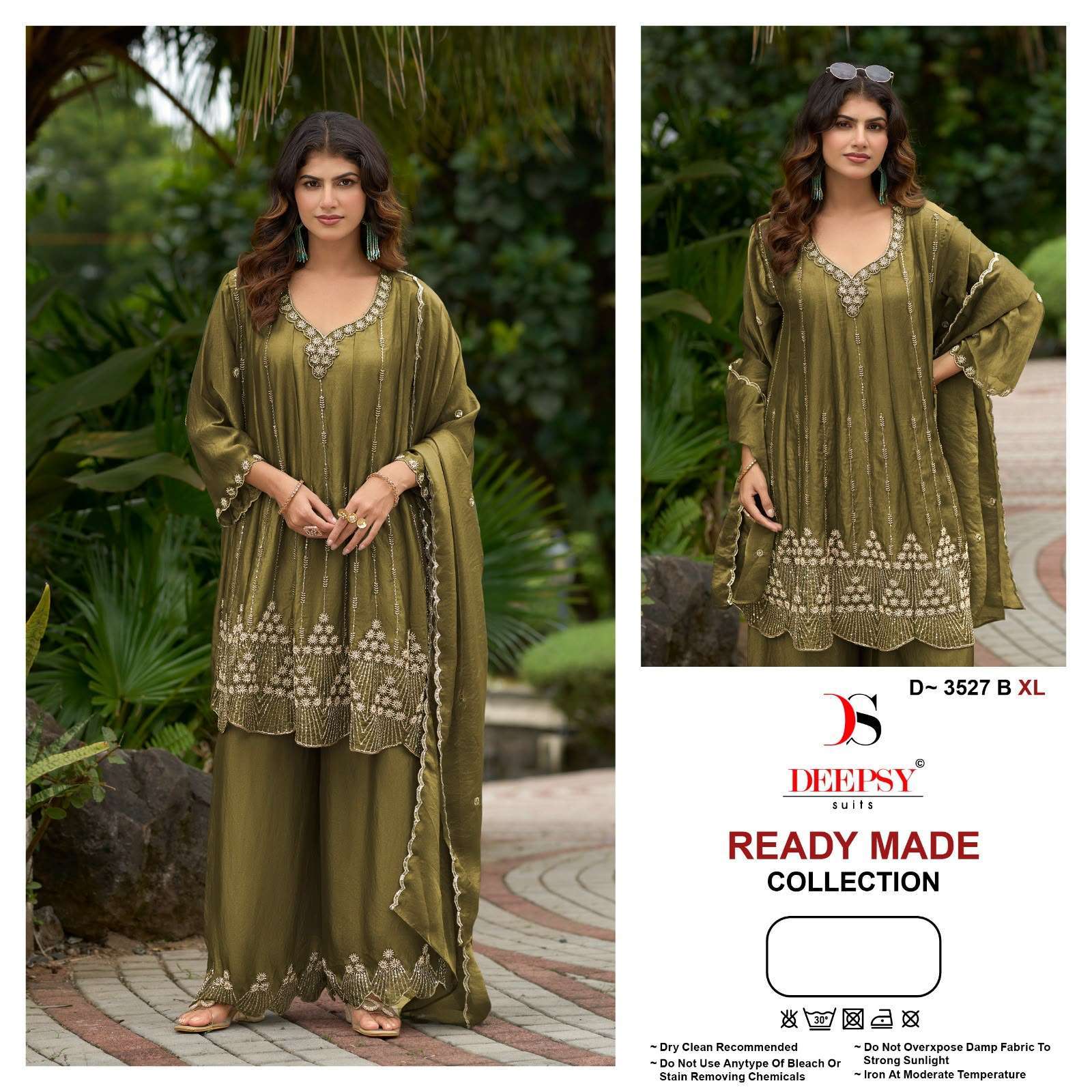 DEEPSY SUIT 3527 HEAVY BEADS WORK PARTY WEAR FANCY READYMADE SALWER KAMEEZ WHOLESALER 