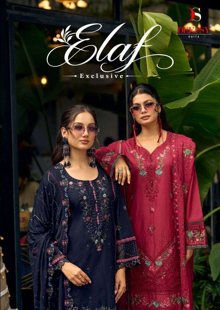 DEEPSY SUIT ELAF EXCLUSIVE HEAVY SELF EMBROIDERED PAKISTANI SUIT WHOLESALER BEST RATE 