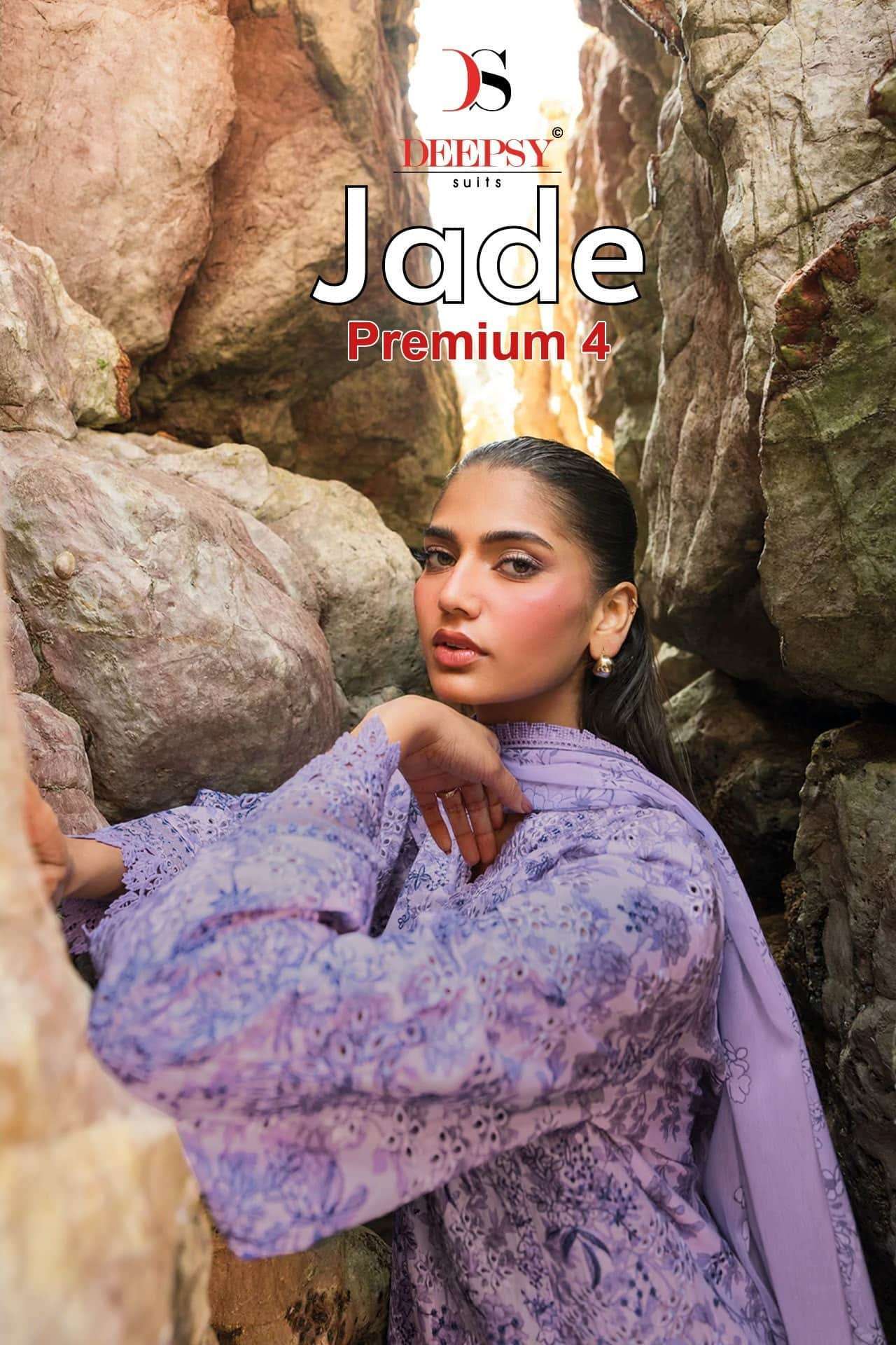 DEEPSY SUIT JADE PREMIUM 4 PURE COTTON PAKISTANI DRESS CATALOG WHOLESALER 2026