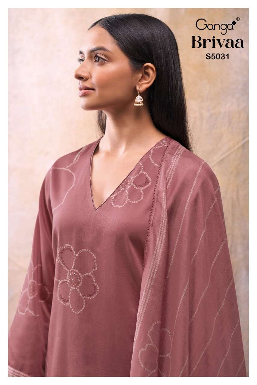 GANGA BRIVAA 5031 COLORS COTTON SATIN SALWER KAMEEZ BEST RATE DEALER 