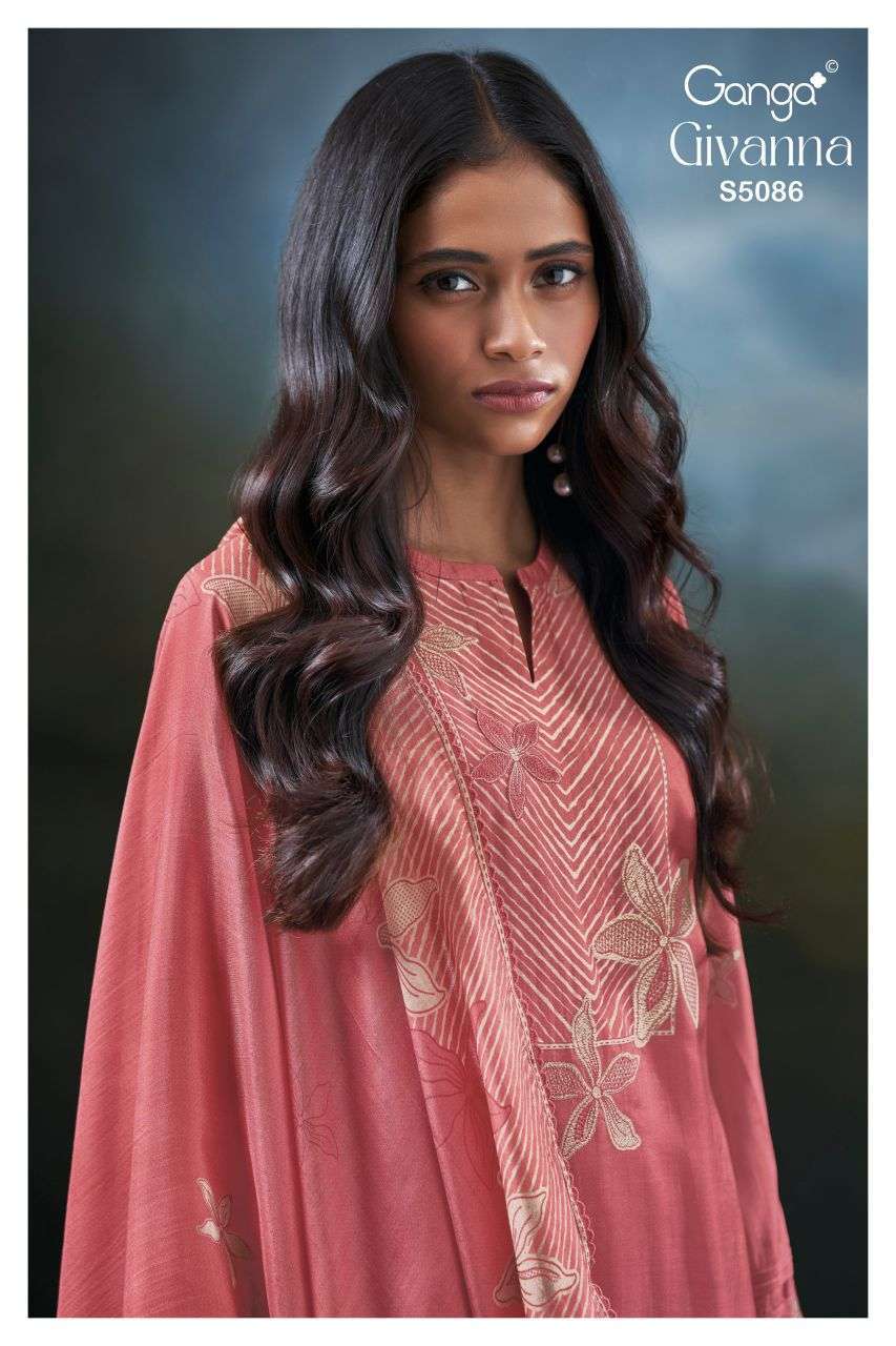 GANGA FASHION GIVANNA 5086 BEMBERG SILK SALWER KAMEEZ WHOLESALER 