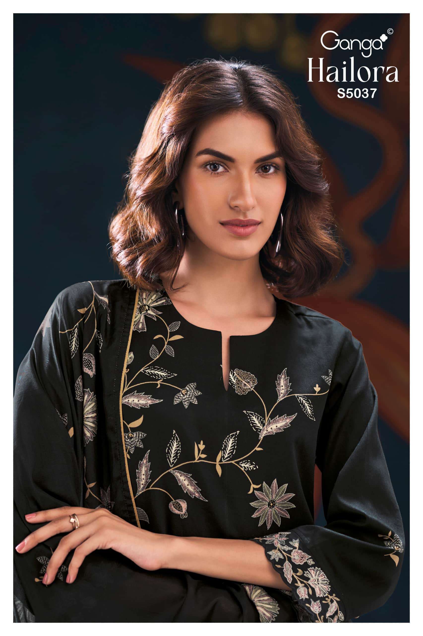 GANGA FASHION HAILORA 5037 COTTON SATIN SALWER SUIT WHOLESALER 2026