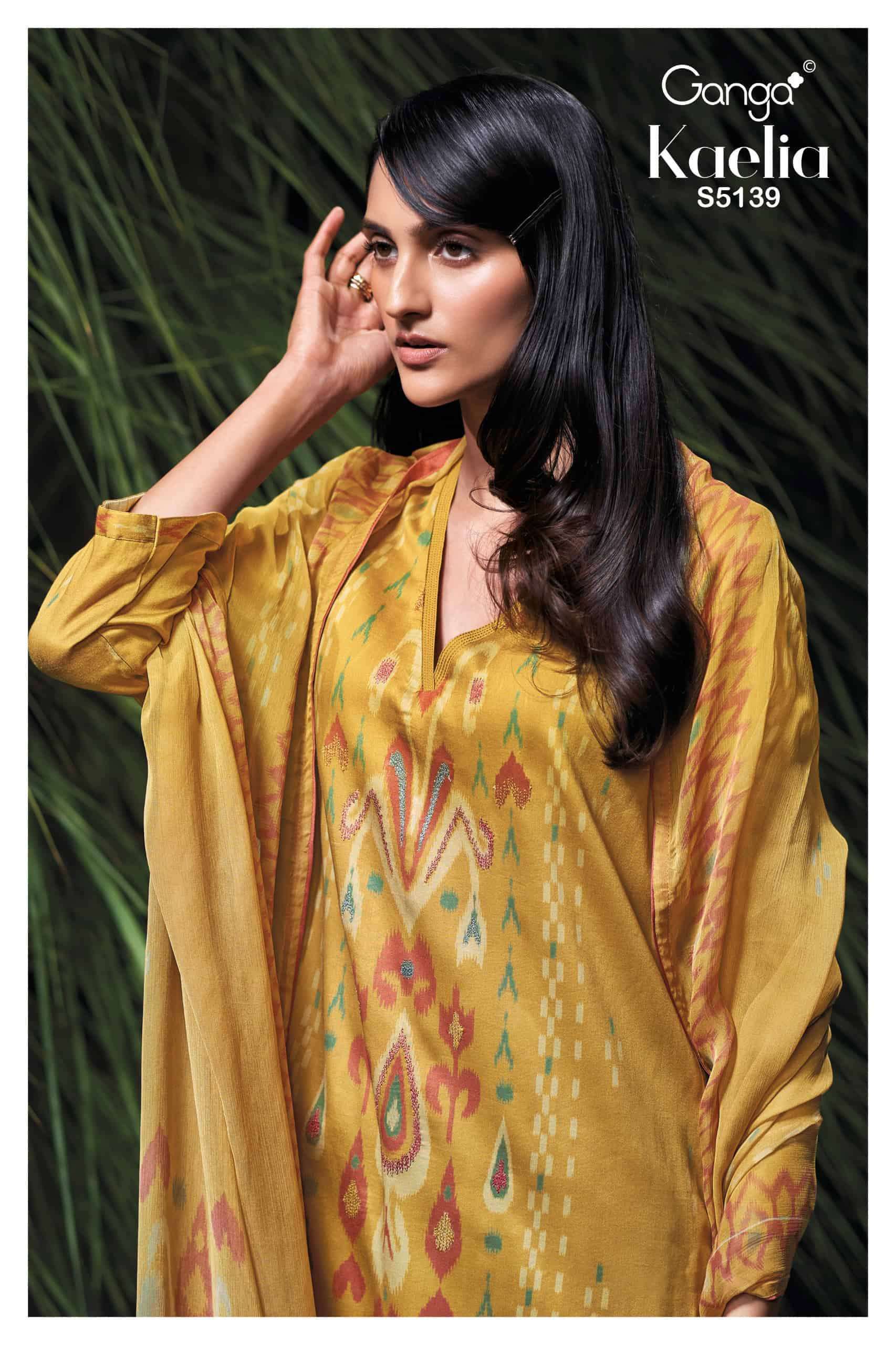 GANGA FASHION KAELIE 5139 HAND EMBROIDERED COTTON SATIN SALWER KAMEEZ BEST RATE 2026