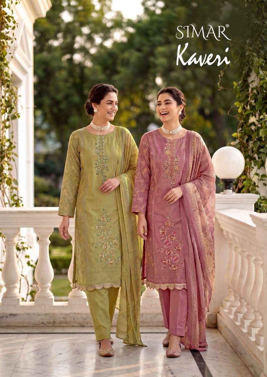 GLOSSY KAVERI VISCOSE MUSLIN EMBROIDERY SALWER KAMEEZ BEST RATE 