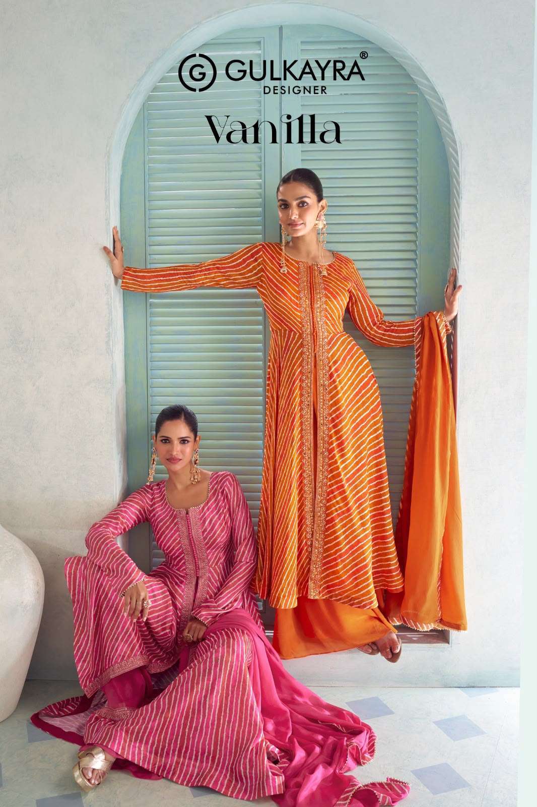 GULKAYRA DESIGNER VANILLA CHINON DIGITAL PRINTED READYMADE SALWER KAMEEZ BEST RATE 