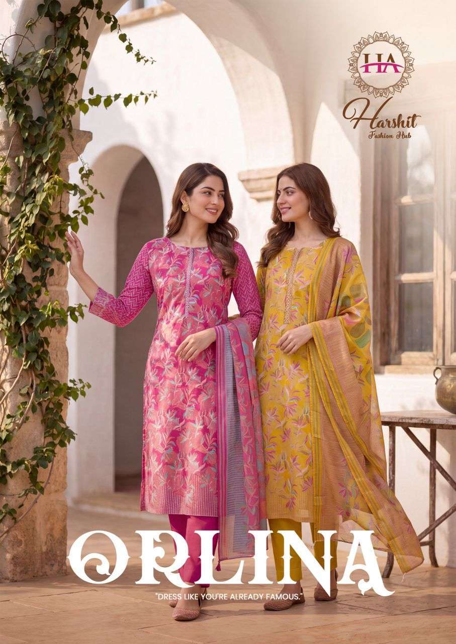 HARSHIT FASHION ORLINA ZAM DISCHARGE PRINT SALWER KAMEEZ BEST RATE 2026
