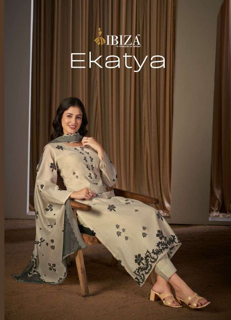 IBIZA LIFESTYLE EKATYA MUSLIN DIGITAL PRINTED SALWER KAMEEZ BEST RATE 
