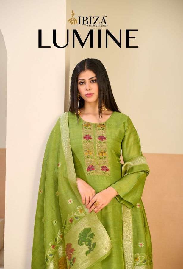 IBIZA LIFESTYLE LUMINE SILK FANCY EMBROIDERED SALWER KAMEEZ BEST RATE DEALER 
