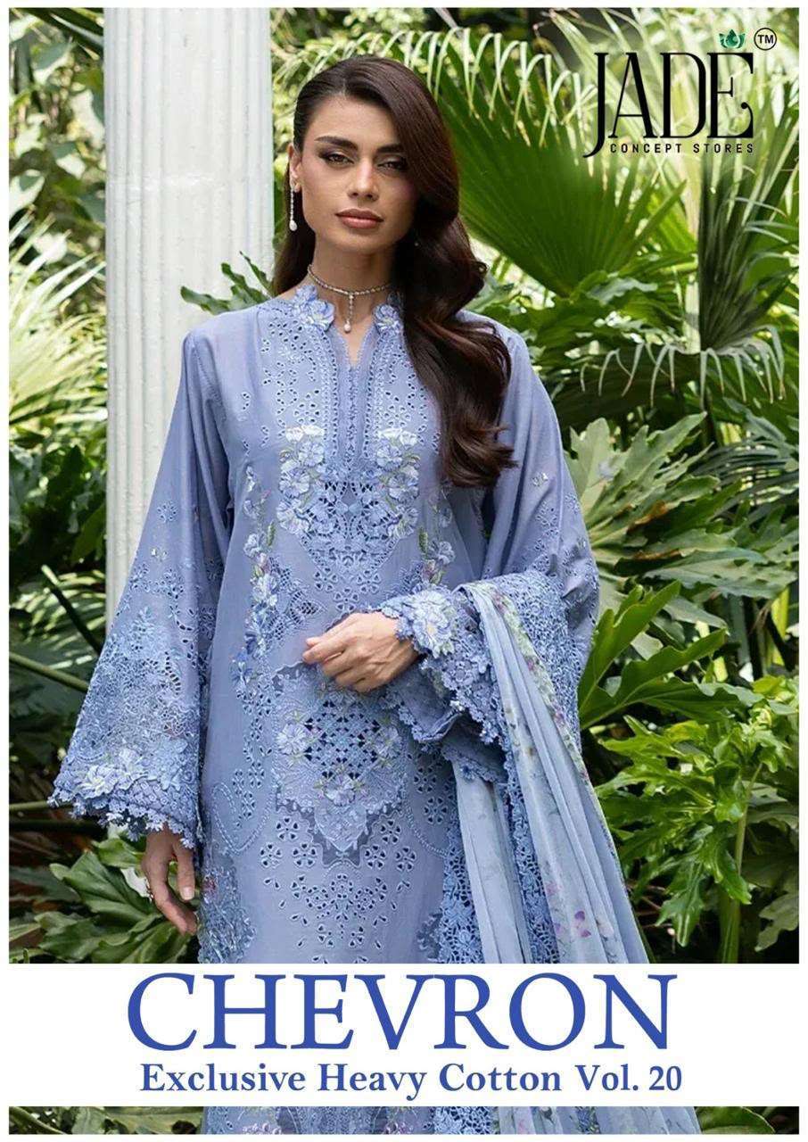 JADE CHEVRON VOL 20 PURE COTTON SUIT WHOLESALER BEST RATE DEALER 