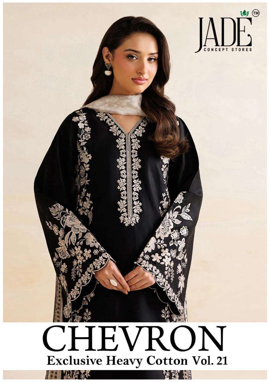 JADE CHEVRON VOL 21 PURE COTTON SUIT WHOLESALER BEST RATE DEALER 