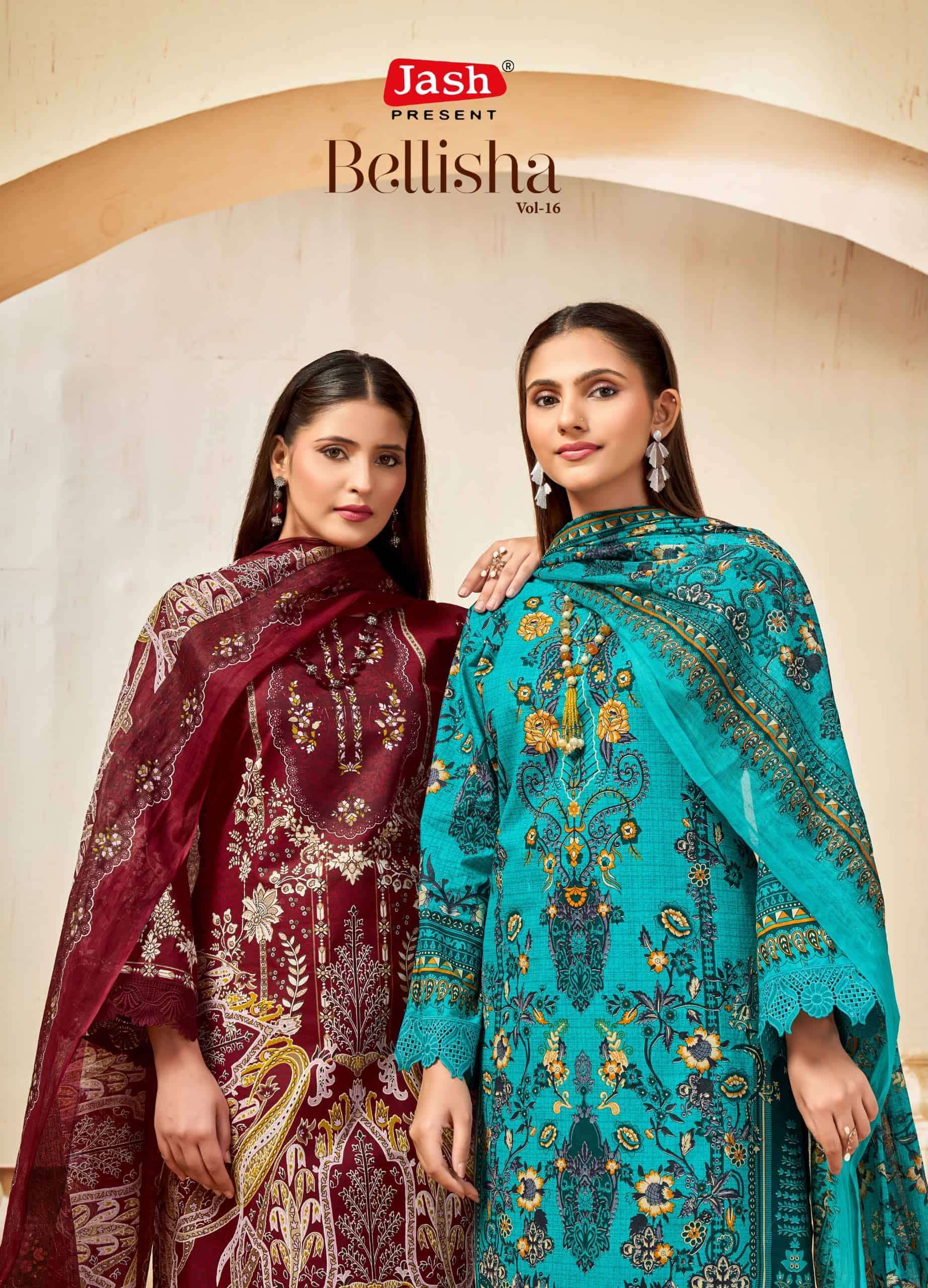 JASH BELLISHA VOL 16 PURE COTTON DRESS MATERIAL CATALOG WHOLESALER 2026