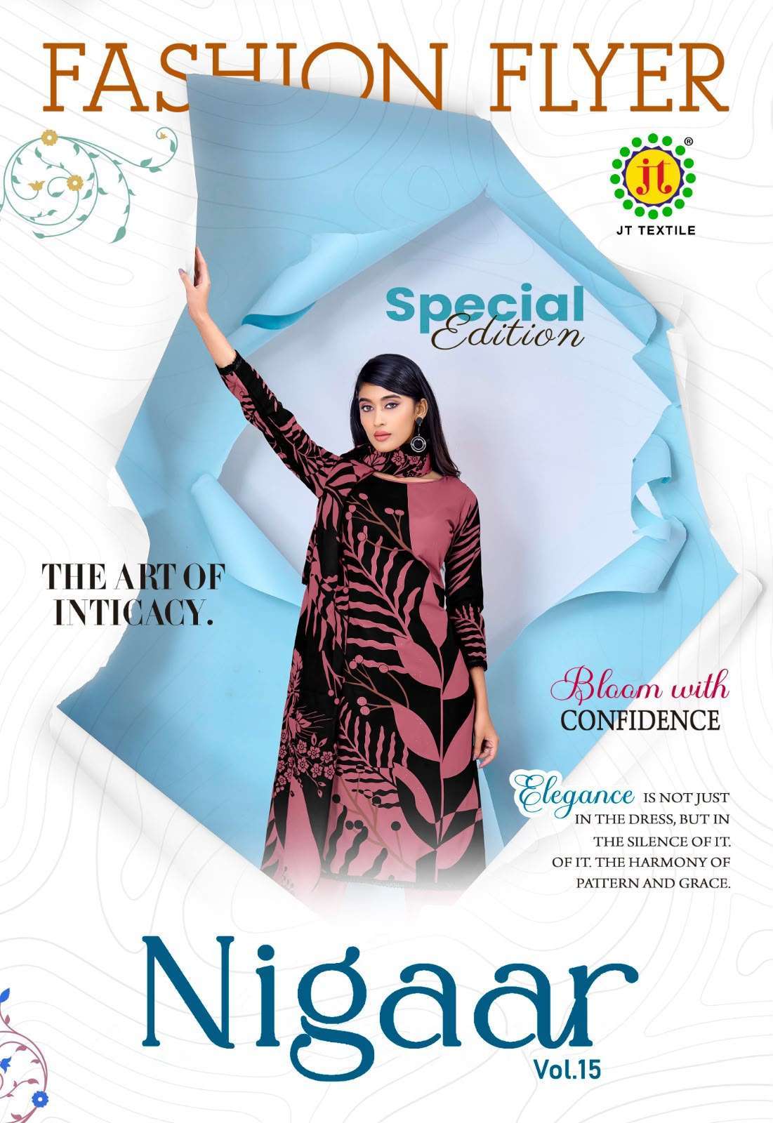 JT TEXTILE NIGAAR VOL 15 RAYON DRESS WHOLESALER BEST RATE 2026