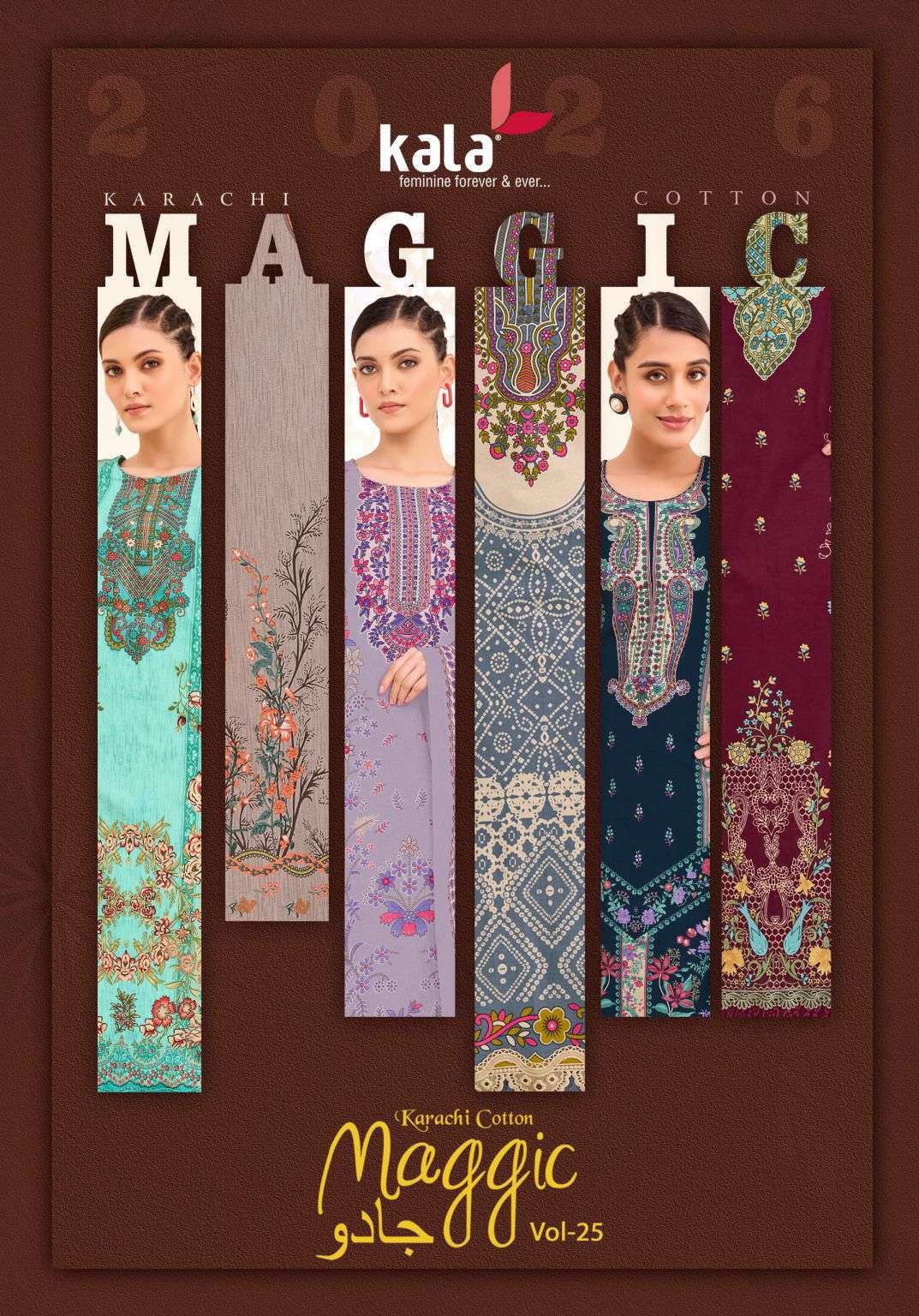 KALA CREATION MAGGIC VOL 25 COTTON PRINTED SALWER KAMEEZ BEST RATE DEALER 