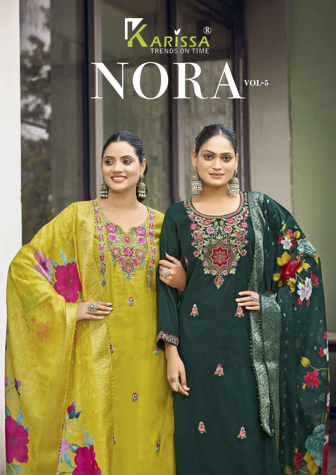 KARISSA NORA VOL 5 VISCOSE WEAVING READYMADE 3 PCS SET EXPORTERS 
