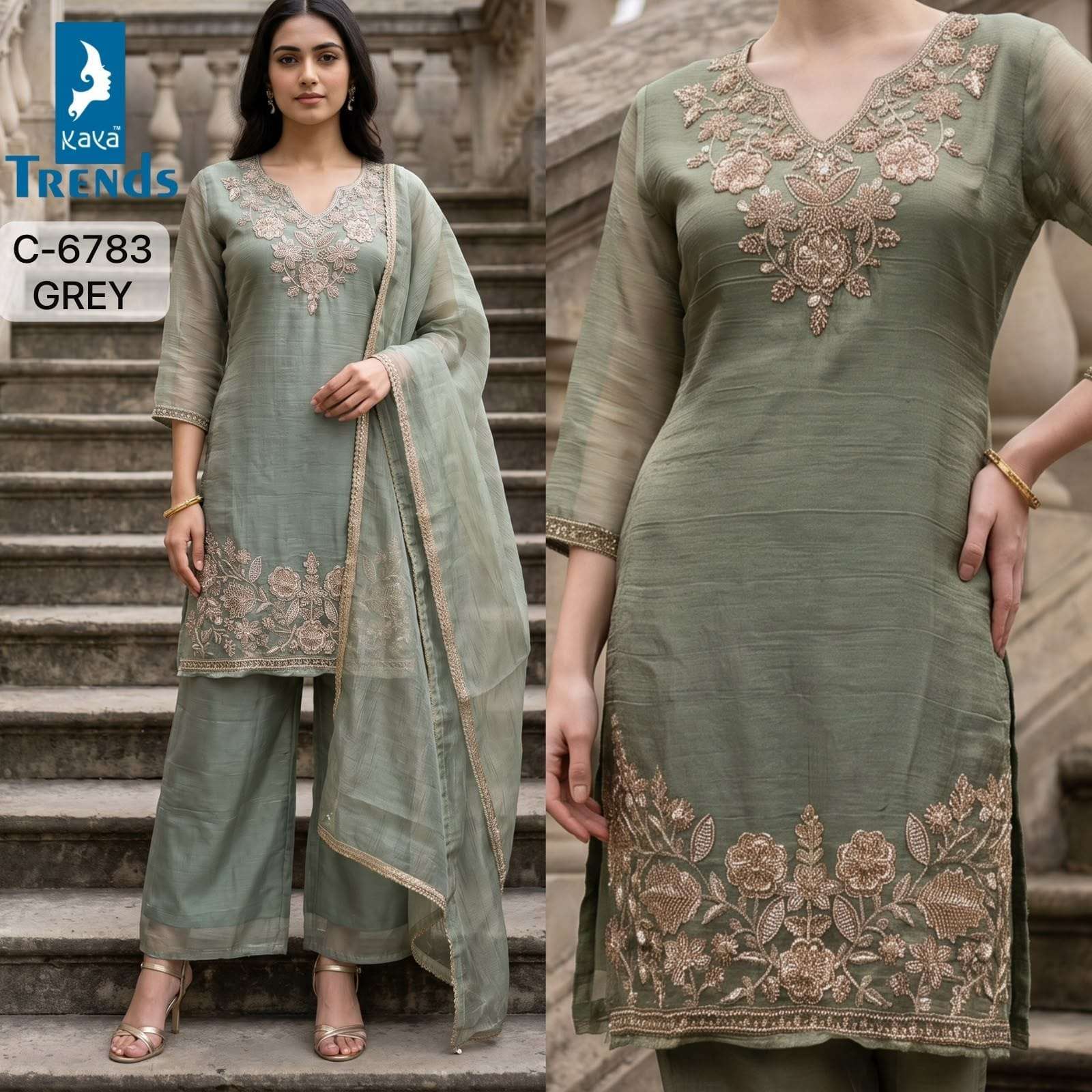 KAYA 6783 COLORS SALSA WITH FANCY HANDWORK KURTI WHOLESALE PRICE 2026