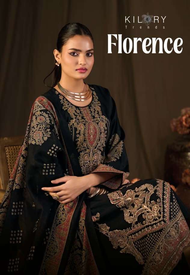 KILORY FLORENCE PURE MUSLIN SALWER KAMEEZ CATALOG WHOLESALER 