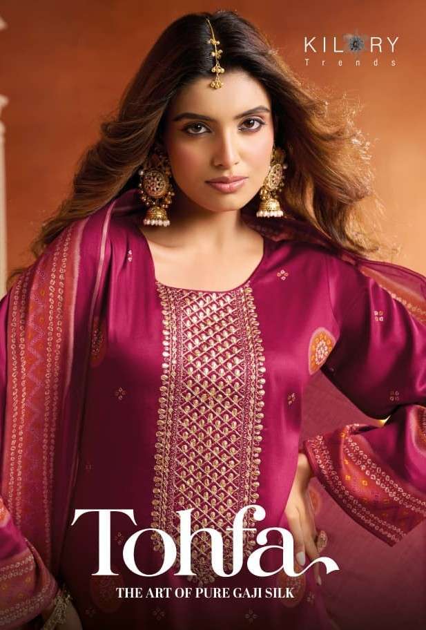 KILORY TRENDZ TOHFA GAJI SILK DIGITAL PRINT EMBROIDERY SALWER KAMEEZ BEST RATE DEALER 