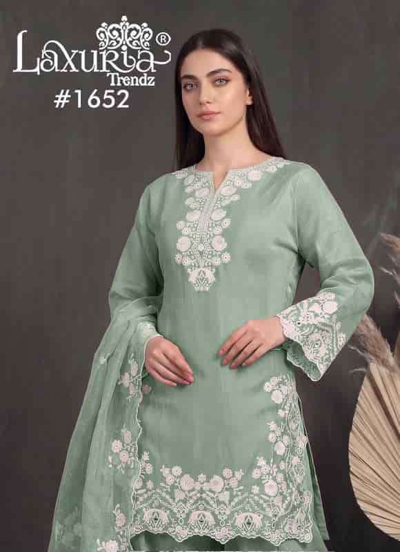 LAXURIA TRENDZ 1652 MAL CHANDERI EMBROIDERED READYMADE 3 PIECE SALWER KAMEEZ BEST RATE 2026