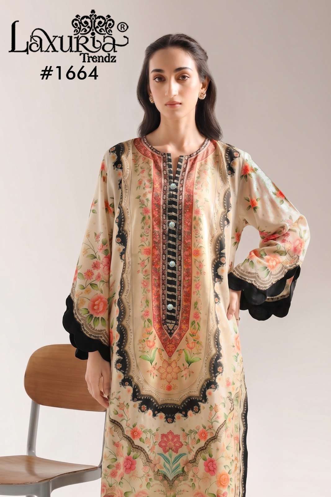 LAXURIA TRENDZ 1664 JAM SATIN PARTY WEAR READYMADE SALWER KAMEEZ WHOLESALE PRICE 