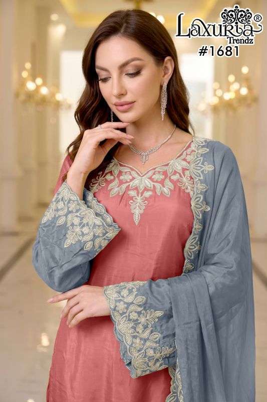 LAXURIA TRENDZ 1681 COLORS VISCOSE READYMADE 3 PCS SET EXPORTERS 2026