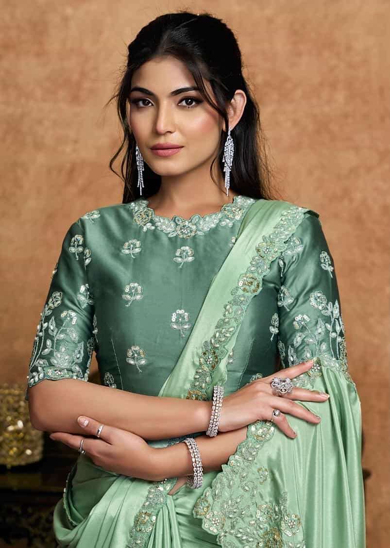 MAHOTSAV NORITA 44500 COLORS SEHER NEW FESTIVE WEAR DESIGNER SAREE WHOLESALER 
