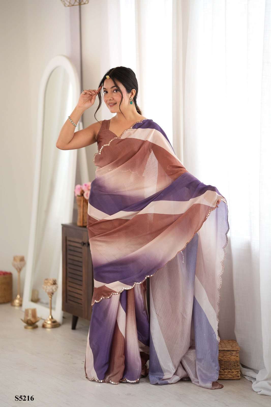MAHOTSAV RAHA 5216 TO 5227 CHINON DESIGNER SAREE WHOLESALER BEST RATE 