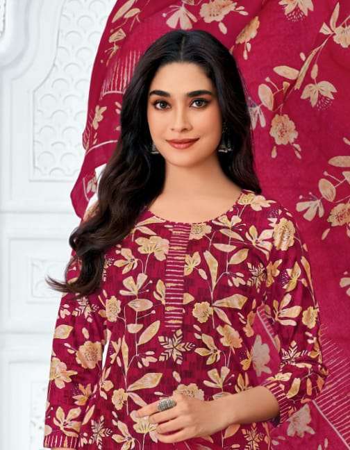 MCM LIFESTYLE PRIYALAXMI VOL 41 PURE COTTON READYMADE 3 PCS SET WHOLESALER 