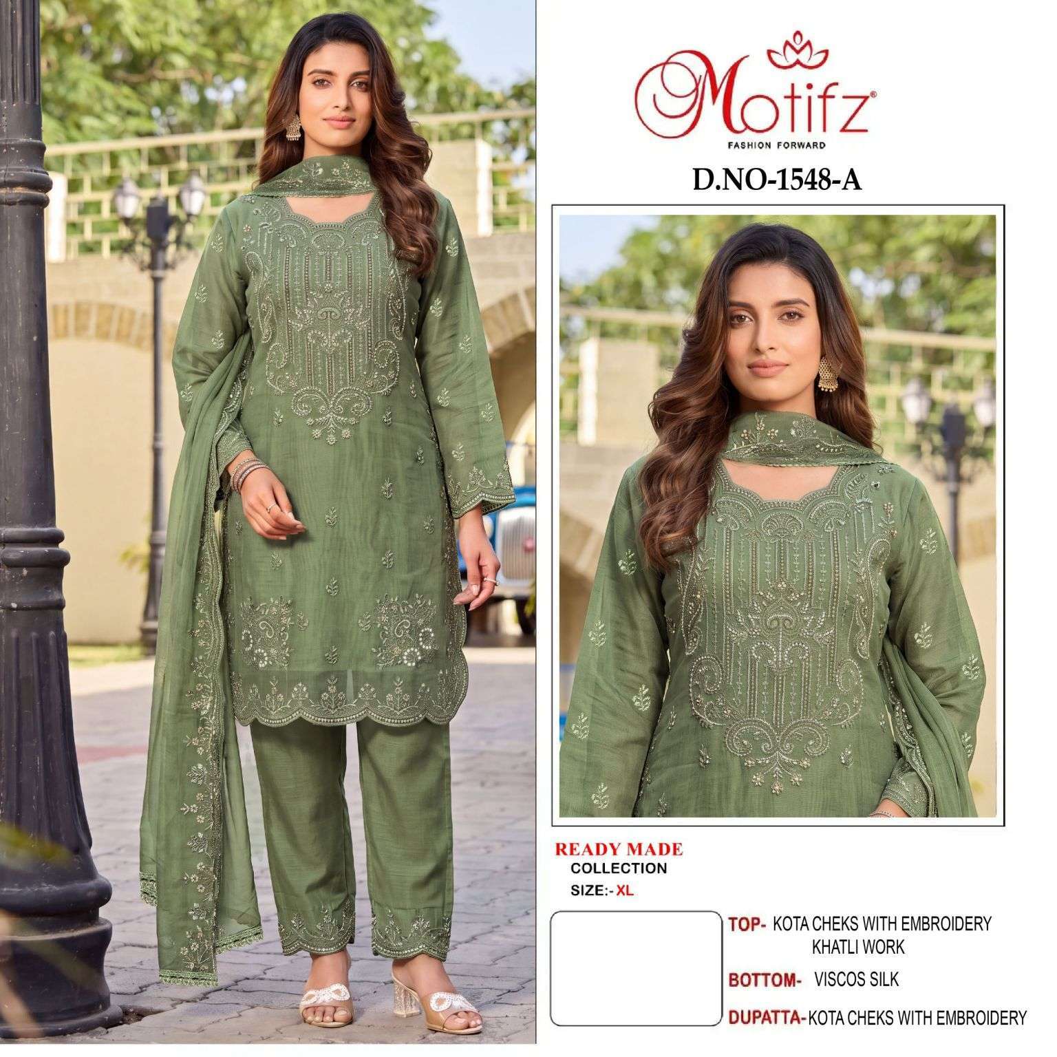 MOTIFZ 1548 EMBROIDERED FANCY READYMADE SALWER KAMEEZ WHOLE SALE PRICE 