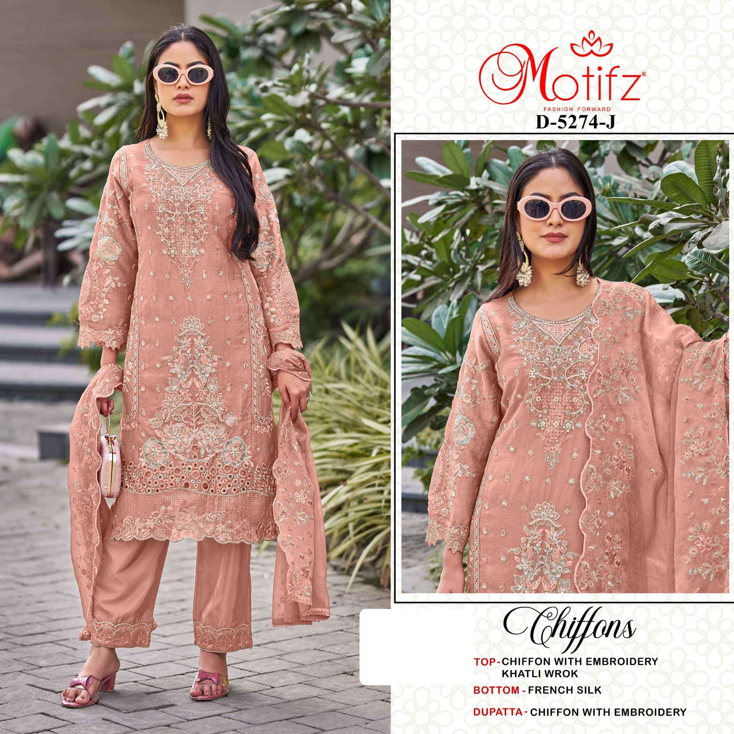MOTIFZ 5274 COLORS CHIFFON EMBROIDERY SALWER KAMEEZ 2026