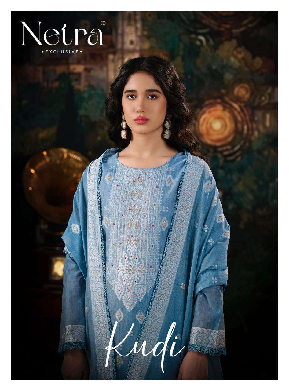 NETRA KUDI JAMDANI HANDWORK CASUAL WEAR SALWER KAMEEZ BEST RATE 