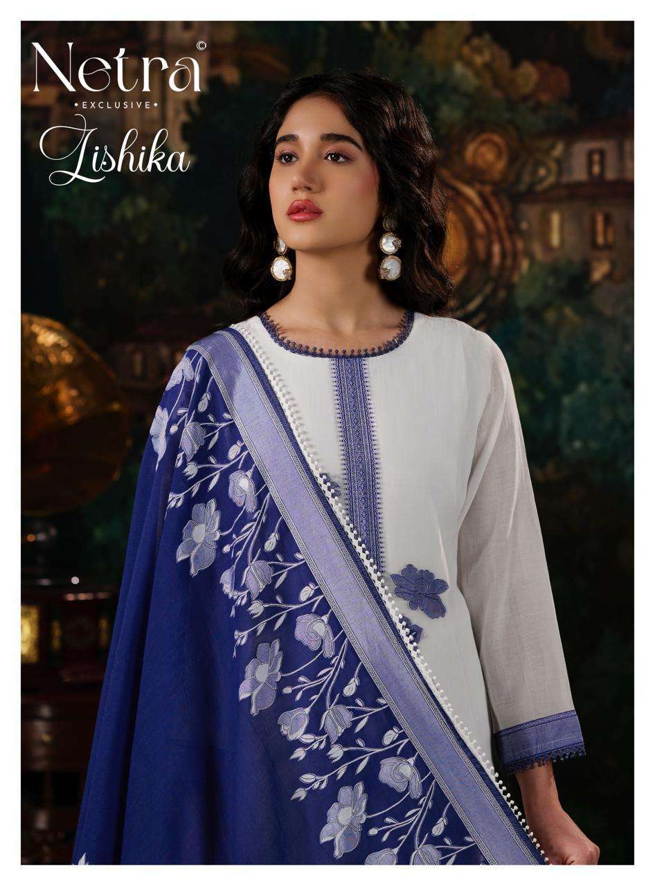 NETRA LISHIKA BANARASI JAMDANI FANCY LADIES SUIT WHOLESALER BEST RATE 