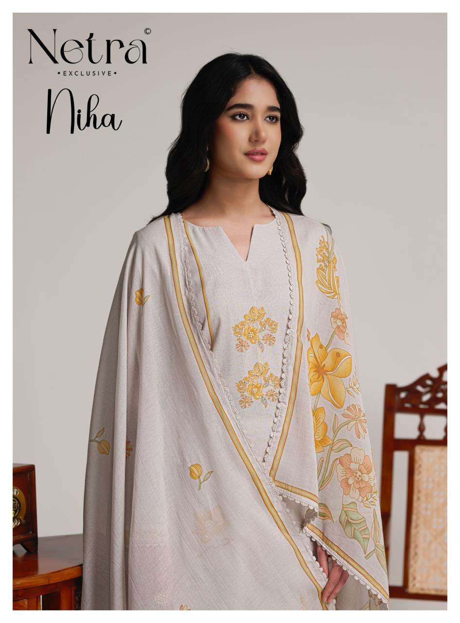 NETRA NIHA MAL CHANDERI PRINTED SALWER KAMEEZ BEST RATE DEALER 2026