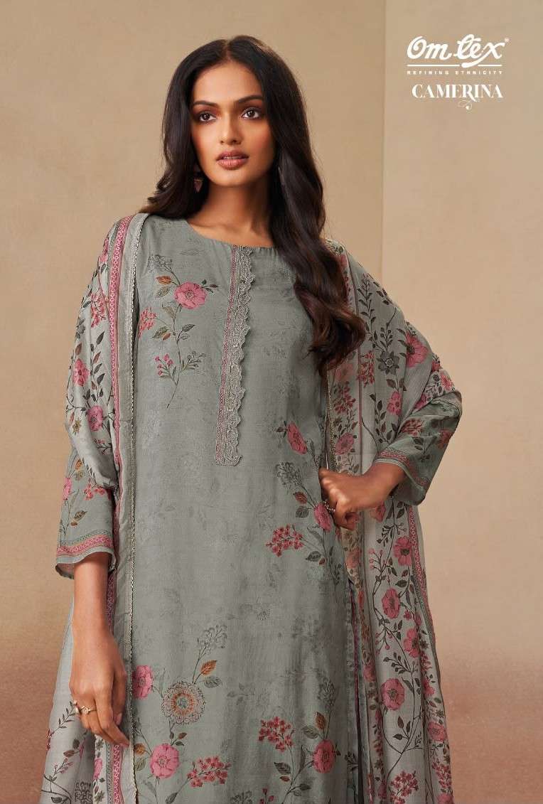 OMTEX CAMERINA MUSLIN EMBROIDERY SALWER KAMEEZ BEST RATE 2026