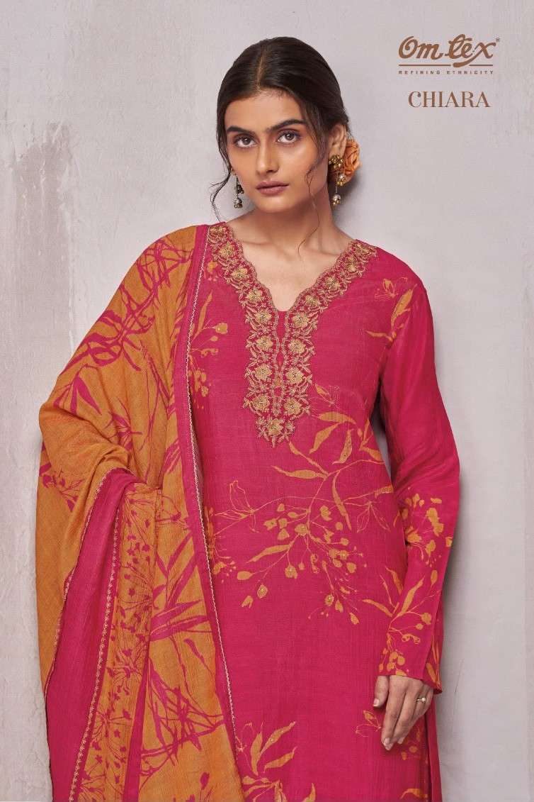 OMTEX CHIARA SILK DIGITAL PRINT SALWER KAMEEZ BEST RATE DEALER IN SURAT 