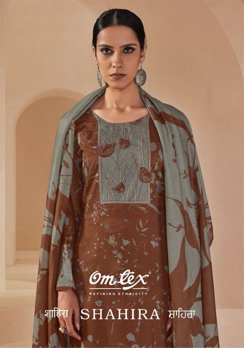 OMTEX FASHION SHAHIRA MUSLIN SILK SALWER KAMEEZ WHOLESALE PRICE DEALER 