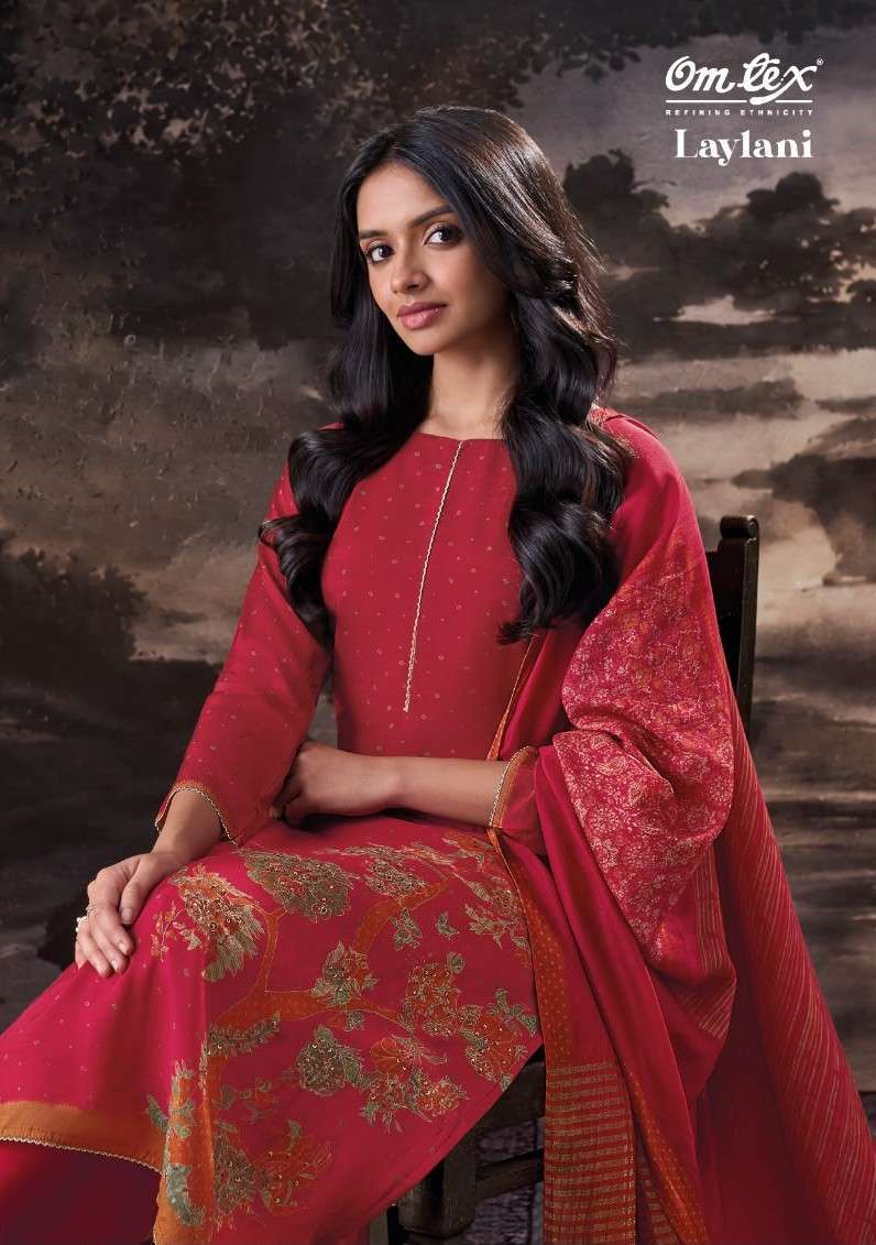 OMTEX LAYLANI MUSLIN SILK SALWER KAMEEZ BEST RATE WHOLESALER 