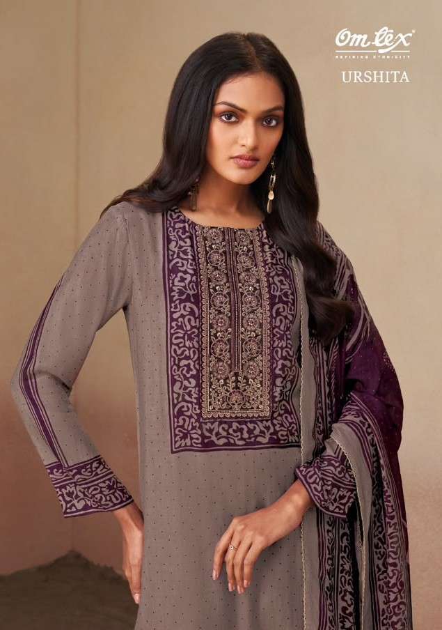 OMTEX URSHITA MUSLIN PRINT EMBROIDERED SALWER KAMEEZ BEST RATE 2026
