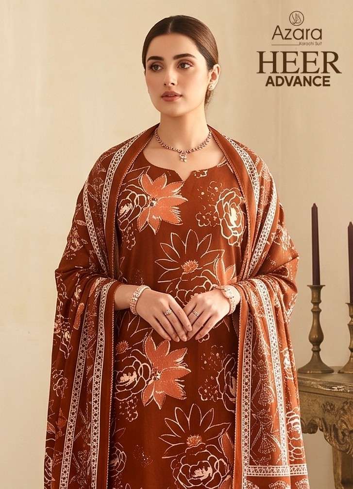RADHIKA AZARA HEER ADVANCE FANCY COTTON SALWER KAMEEZ BEST RATE DEALER 