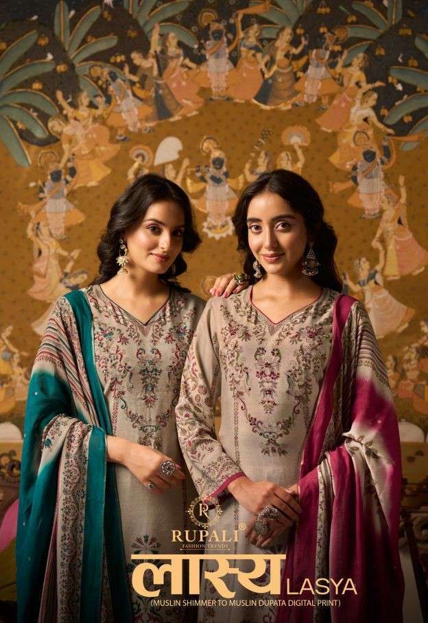 RUPALI FASHION LASYA DIGITAL PRINT MUSLIN SALWER KAMEEZ BEST RATE 