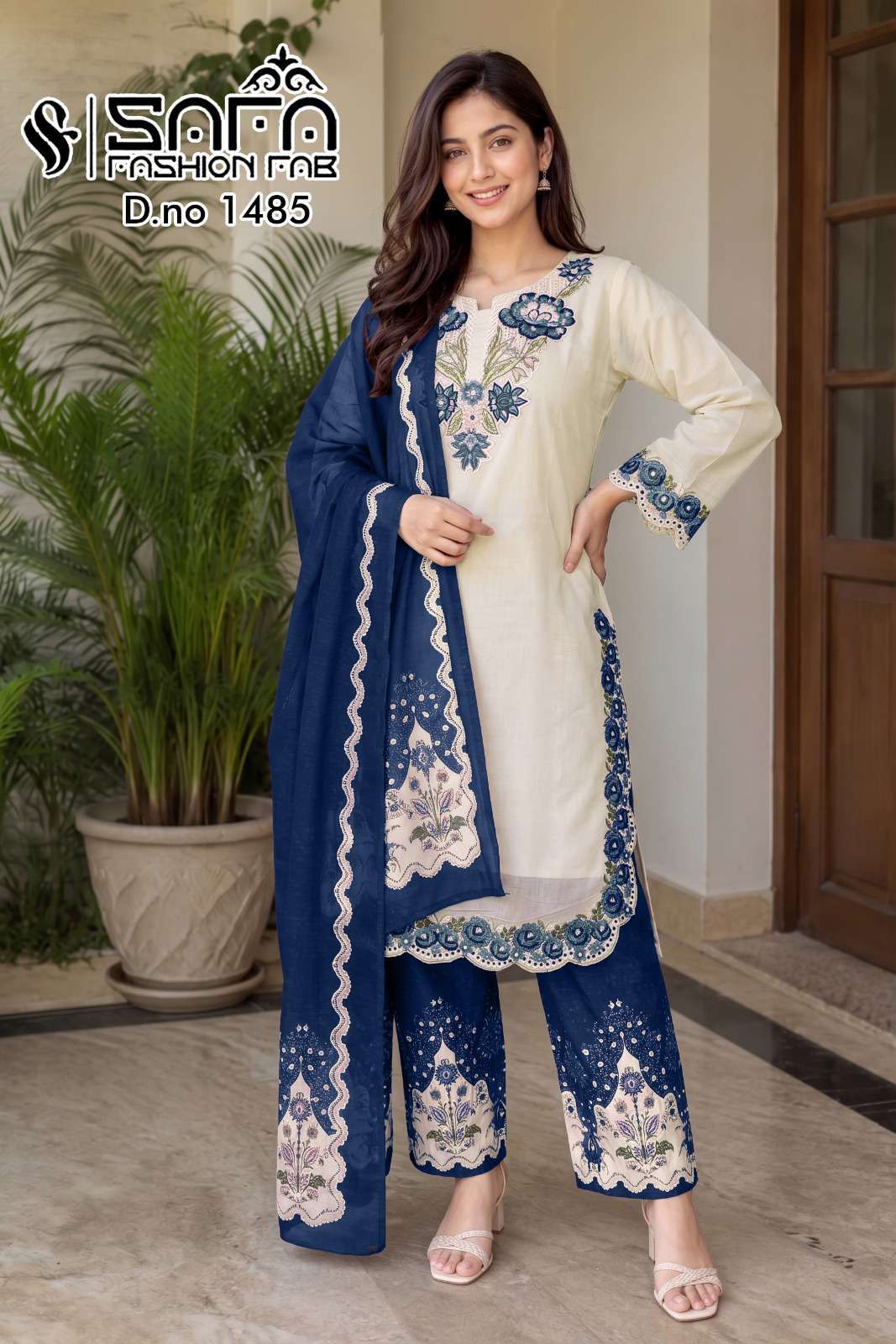 SAFA FASHION FAB 1485 HEAVY EMBROIDERED FACNY READYMADE SALWER KAMEEZ BEST RATE DEALER 