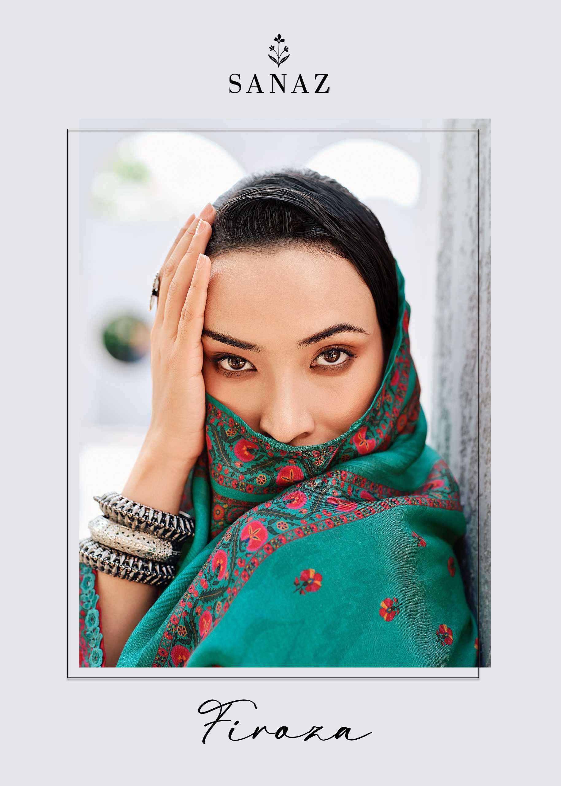 SANAZ FIRAZA VISCOSE MUSLIN PRINT HANDWORK SALWER KAMEEZ BEST RATE DEALER 