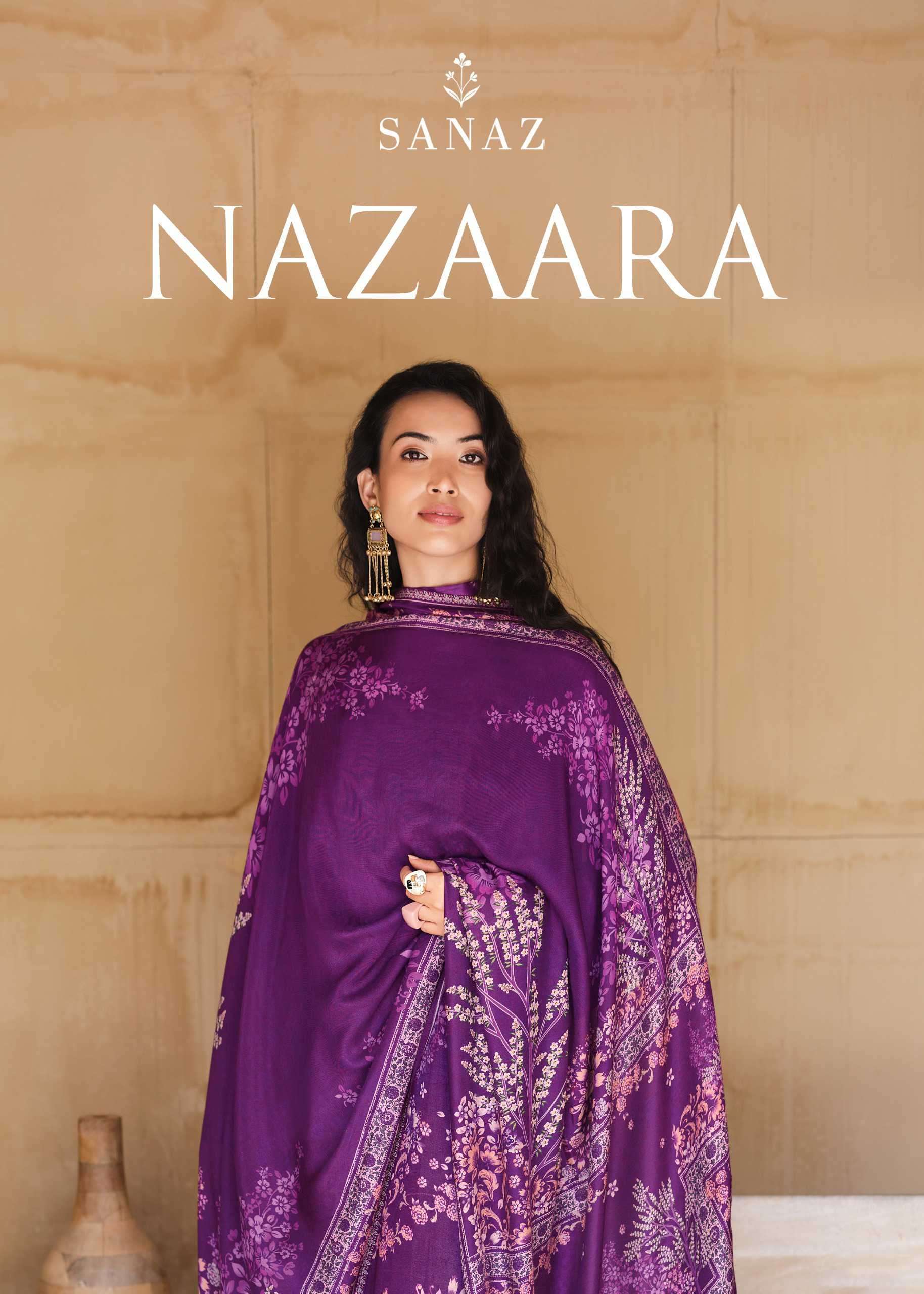 SANAZ NAZAARA VISCOSE MUSLIN DIGITAL PRINTED SALWER KAMEEZ BEST RATE 