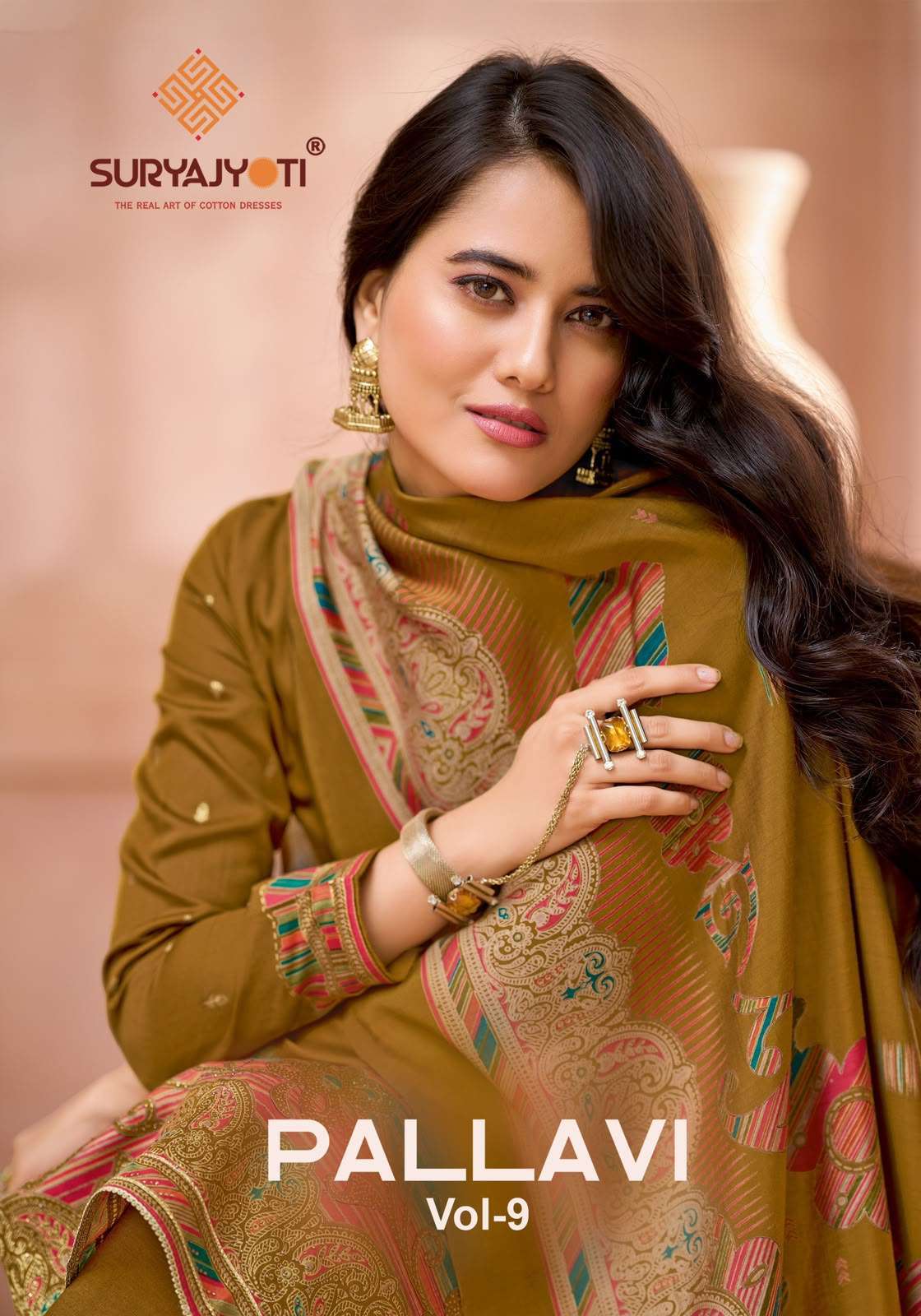 SURYAJYOTI PALLAVI VOL 9 JAM SATIN DRESS WHOLESALER IN SURAT 