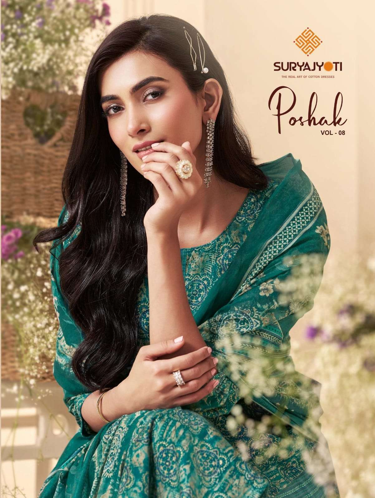 SURYAJYOTI POSHAK VOL 8 COTTON FOIL PRINTED CASUEL SALWER KAMEEZ BEST RATE 2026