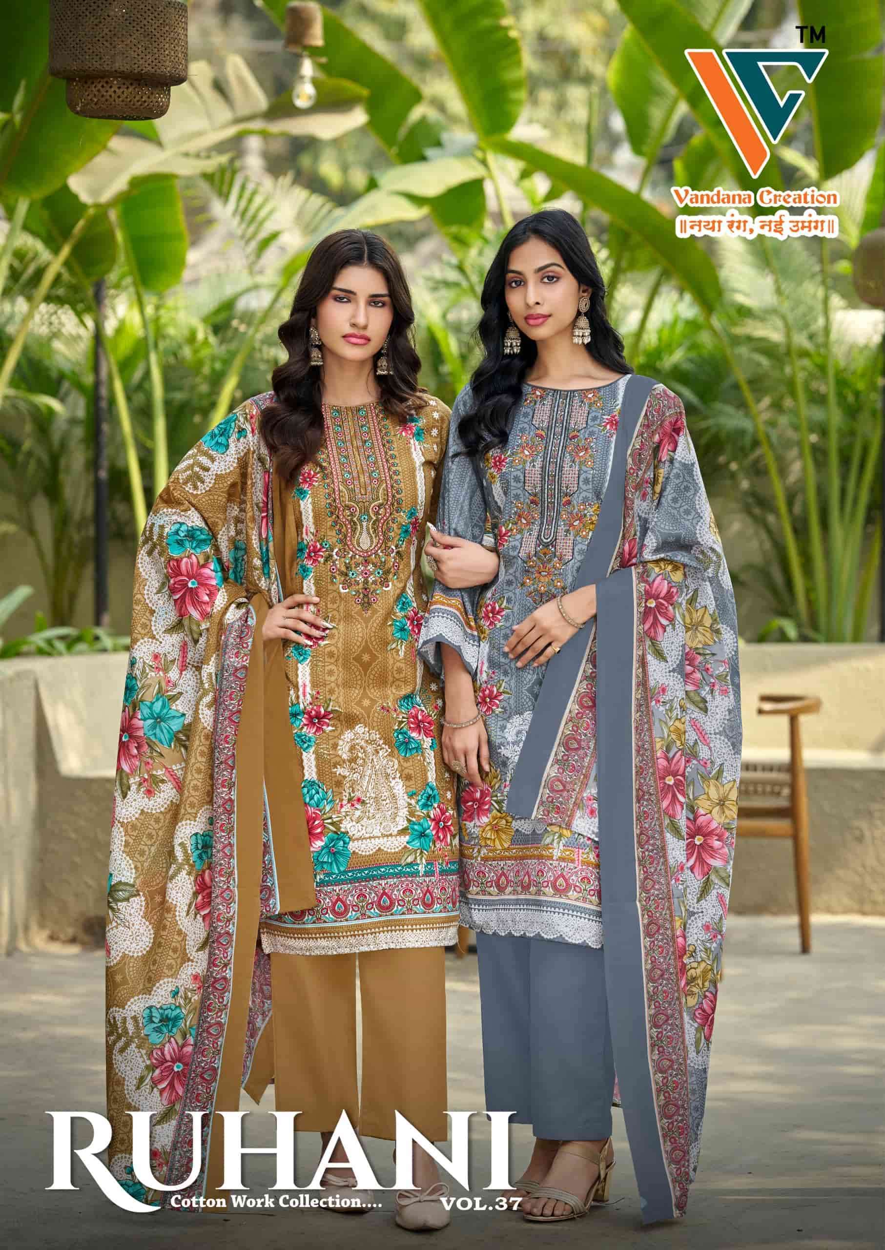 VANDANA CREATION RUHANI VOL 37 COTTON SUIT WHOLESALE PRICE DEALER 2026